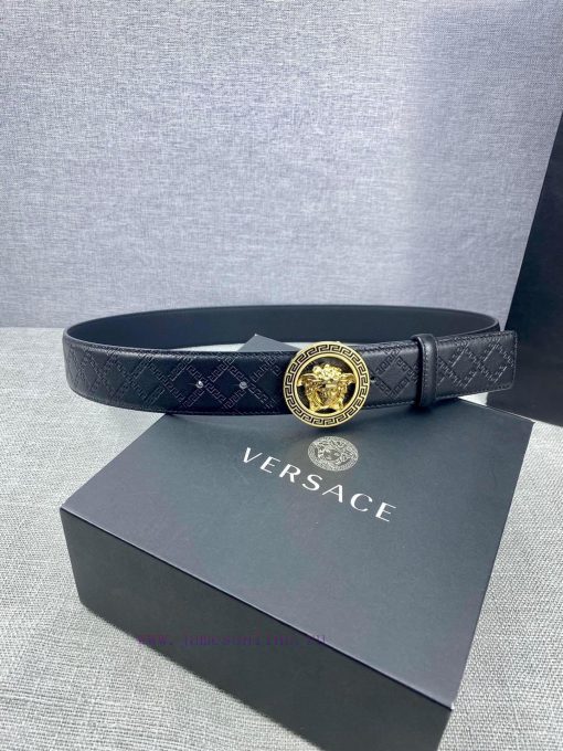 The 3D hollowed out Medusa on the buckle of the Versace head logo waistband with a width of yx9eqd7y - Image 6