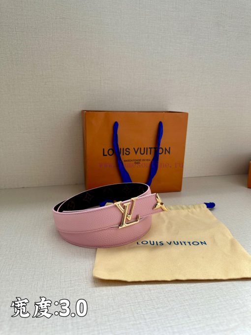 This 3.4-wide LV Initiales double-sided belt is made of brand new lychee leather, with a ric 8h0lzx3q - Image 7