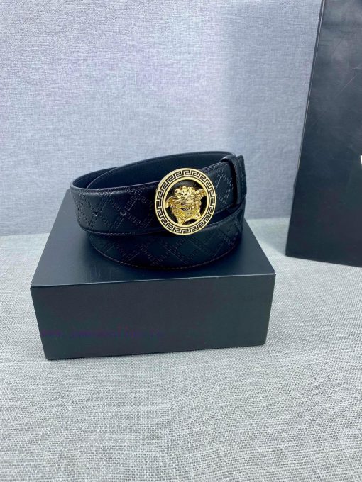 The 3D hollowed out Medusa on the buckle of the Versace head logo waistband with a width of yx9eqd7y - Image 9