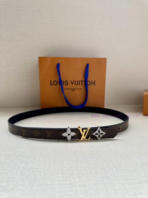 The 2.0-wide LV Trio double-sided belt is made of delicate cowhide leather and Monogram canv tb4bjqs6 - Image 2