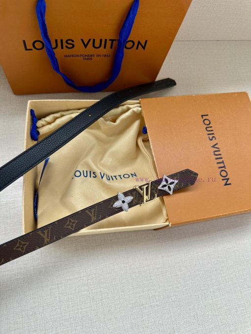The 2.0-wide LV Trio double-sided belt is made of delicate cowhide leather and Monogram canv tb4bjqs6 - Image 6