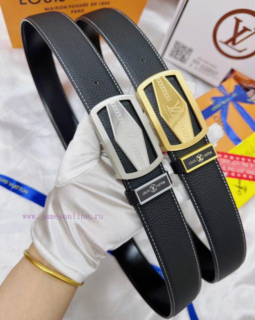 Belt LV Louis Vuitton's top tier replicaThe waistband is made of 100% cowhide, ensuring genu 3lad9ryc - Image 2