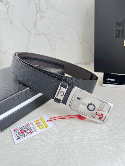 Montblanc Montblanc Belt Automatic BeltAutomatic belt, new pure steel material automatic buc 5brp3udl - Image 2