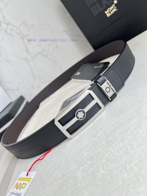 Montblanc Montblanc Belt Automatic BeltAutomatic belt, new pure steel material automatic buc 5brp3udl - Image 4