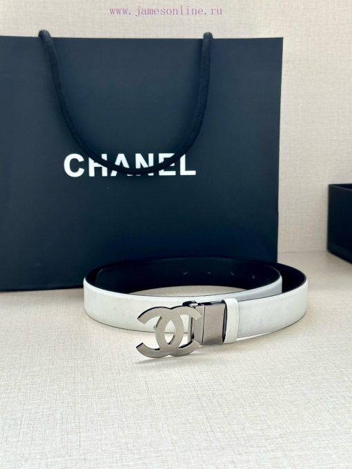 Width 3.0cm CHANEL Rotating Double C Calfskin and Silver Gun Gold Metal Belt Multi Color Wom 0xi7y0hx - Image 9