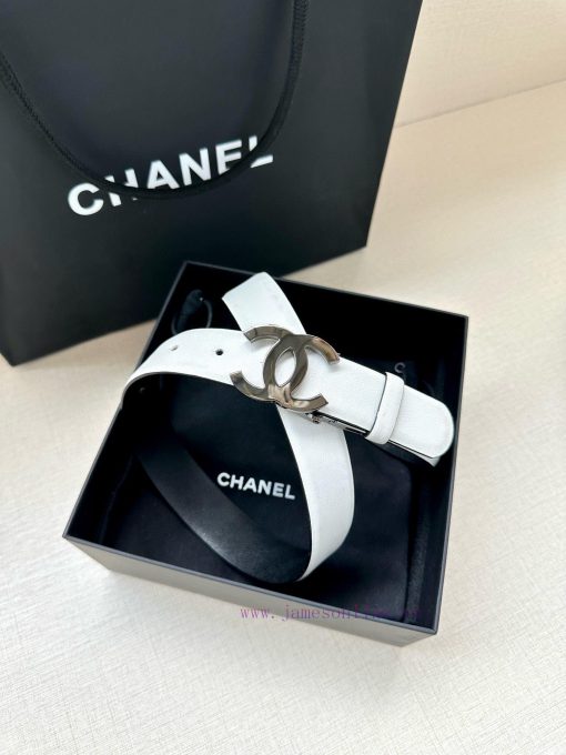 Width 3.0cm CHANEL Rotating Double C Calfskin and Silver Gun Gold Metal Belt Multi Color Wom 0xi7y0hx - Image 10