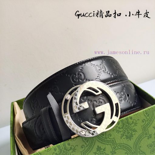New Gucci letter printed embossed pure steel size 3.8CM yoz3feit - Image 6