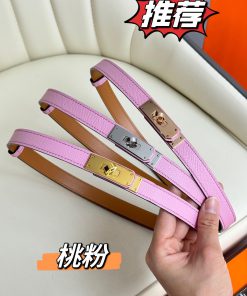 Hermes Women's BeltFull set of 1.8mm women's Kelly original imported leather K gold/platinum 6vksrbhl