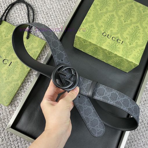 GUCCI. GucciThe latest sublimation width of the full counter is 38mm. Imported calf leather 0z4mniun - Image 3