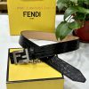 FENDL 40MM wide double-sided original calf leather with a single ruthenium palladium plated qnwh962w