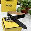 FENDL 40MM wide double-sided original calf leather with a single ruthenium palladium plated todmr6xy