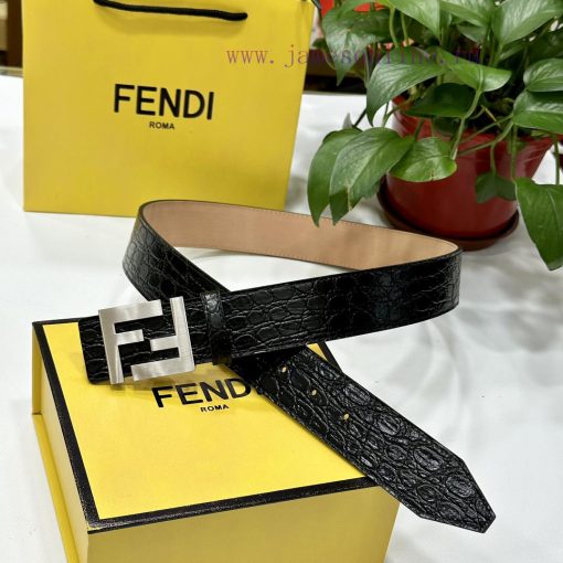 FENDL 40MM wide double-sided original calf leather with a single ruthenium palladium plated todmr6xy - Image 2