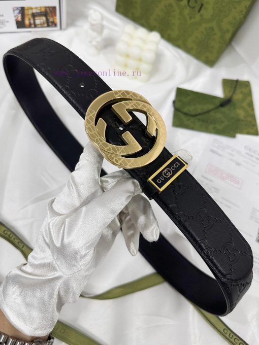 Belt Gucci Gucci️The waistband is made of 100% cowhide, ensuring genuine leather. The 24k ca s2wuyjka - Image 3