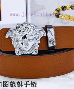 Belt Versace Ver…️Belt made of 100% head layer cowhide, double-sided lychee pattern, ensurin 1q8rj23q