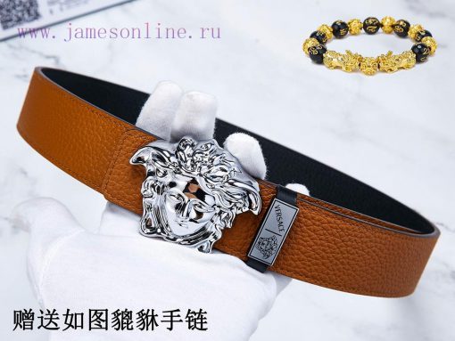 Belt Versace Ver…️Belt made of 100% head layer cowhide, double-sided lychee pattern, ensurin 1q8rj23q - Image 6