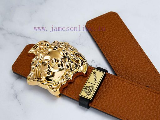 Belt Versace Ver…️Belt made of 100% head layer cowhide, double-sided lychee pattern, ensurin g6aopilw - Image 7