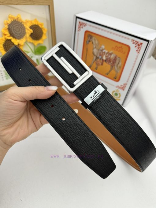 Hermes Hermès  Material: Leather Belt with 100% Head Layer. The leather belt is guaranteed t 23vkq32a - Image 3