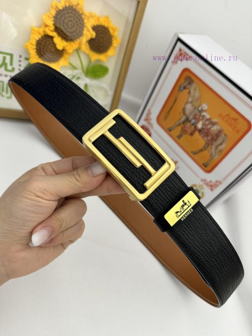 Hermes Hermès  Material: Leather Belt with 100% Head Layer. The leather belt is guaranteed t t4zd6swy - Image 6
