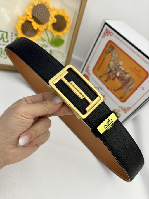 Hermes Hermès  Material: Leather Belt with 100% Head Layer. The leather belt is guaranteed t 28yg4axg - Image 6