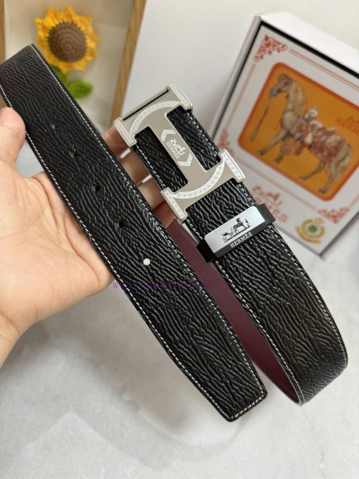 Hermes Hermès  Material: Leather Belt with 100% Head Layer. The leather belt is guaranteed t 31fhsenm - Image 3