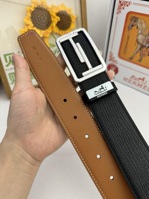 Hermes Hermès  Material: Leather Belt with 100% Head Layer. The leather belt is guaranteed t 23vkq32a - Image 9