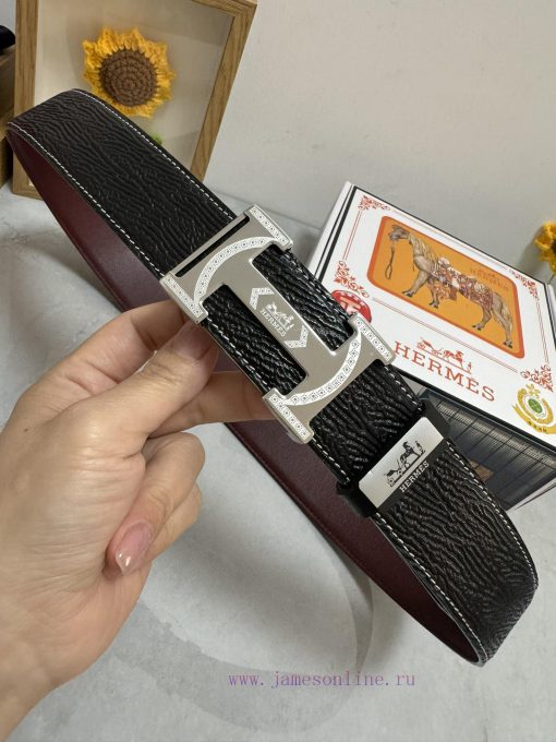Hermes Hermès  Material: Leather Belt with 100% Head Layer. The leather belt is guaranteed t 31fhsenm - Image 6