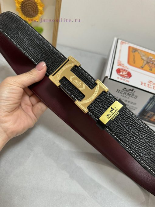 Hermes Hermès  Material: Leather Belt with 100% Head Layer. The leather belt is guaranteed t 0vdobjed - Image 8