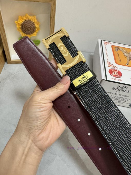 Hermes Hermès  Material: Leather Belt with 100% Head Layer. The leather belt is guaranteed t rkz73gm7 - Image 10
