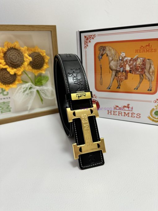 Hermes Hermès  Material: Leather Belt with 100% Head Layer. The leather belt is guaranteed t 74q8j67f