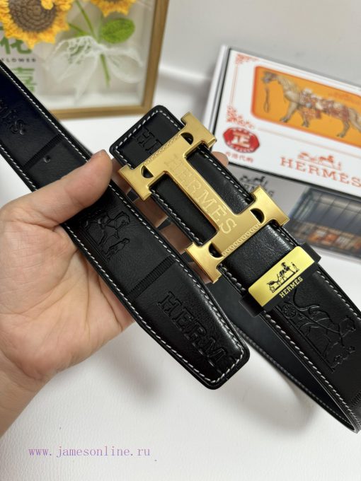 Hermes Hermès  Material: Leather Belt with 100% Head Layer. The leather belt is guaranteed t 74q8j67f - Image 4