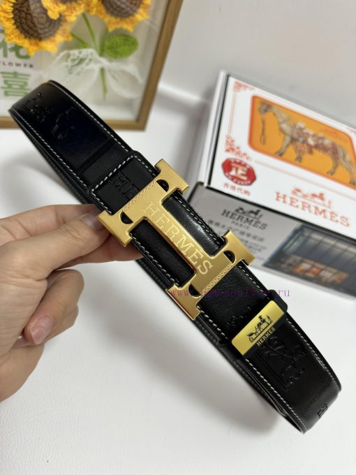 Hermes Hermès  Material: Leather Belt with 100% Head Layer. The leather belt is guaranteed t 74q8j67f - Image 6