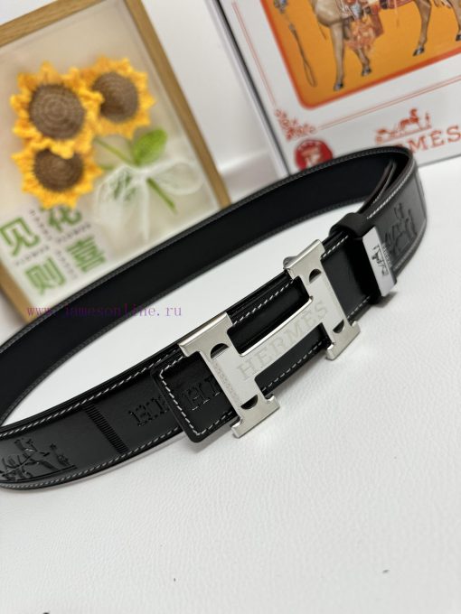 Hermes Hermès  Material: Leather Belt with 100% Head Layer. The leather belt is guaranteed t 7lyp1wsz - Image 8