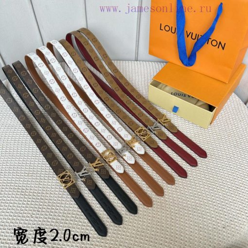 Width 20mm 𝕃𝕠𝕦𝕚𝕤𝕧𝕦𝕚𝕥𝕥𝕠𝕟 Lvjia's new SS limited edition women's belt with a new design buckle beoy2tcb - Image 10