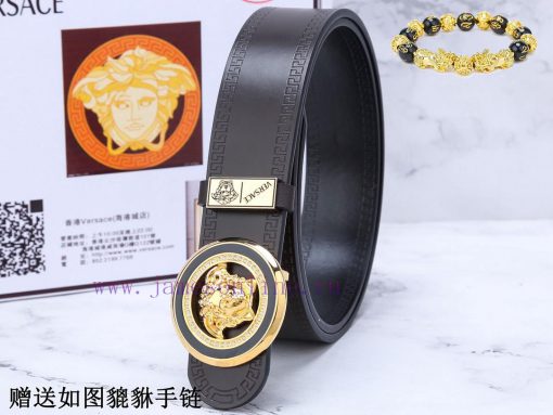 Belt Versace Ver…The waist belt is made of 100% cowhide, ensuring that the genuine leather i 0bzxyh85 - Image 4