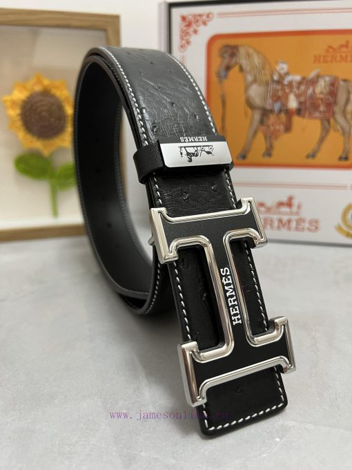 Hermes Hermès  Material: Leather Belt with 100% Head Layer. The leather belt is guaranteed t go71908z - Image 3