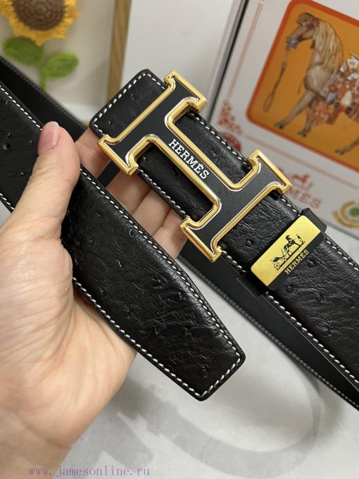 Hermes Hermès  Material: Leather Belt with 100% Head Layer. The leather belt is guaranteed t x481dwyg - Image 4