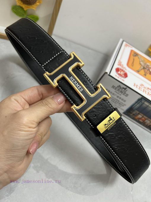 Hermes Hermès  Material: Leather Belt with 100% Head Layer. The leather belt is guaranteed t go71908z - Image 6