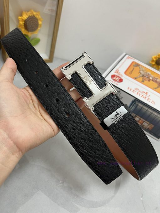 Hermes Hermès  Material: Leather Belt with 100% Head Layer. The leather belt is guaranteed t v5o406wn - Image 3