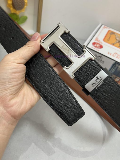 Hermes Hermès  Material: Leather Belt with 100% Head Layer. The leather belt is guaranteed t v5o406wn - Image 4