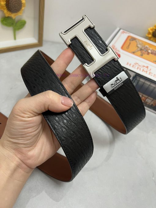 Hermes Hermès  Material: Leather Belt with 100% Head Layer. The leather belt is guaranteed t v5o406wn - Image 5