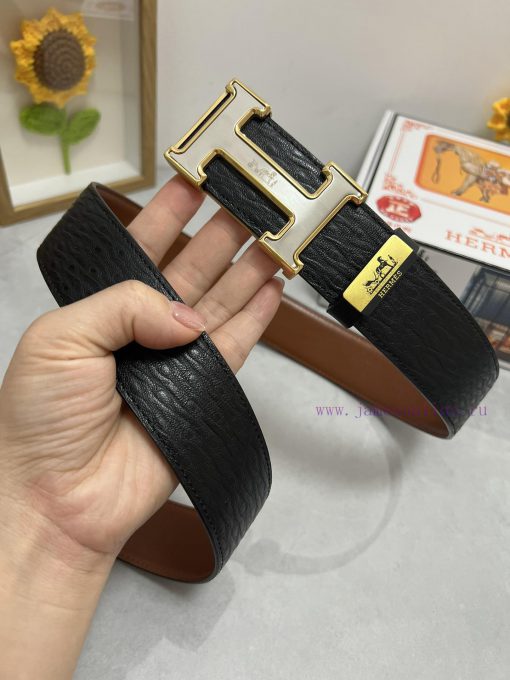 Hermes Hermès  Material: Leather Belt with 100% Head Layer. The leather belt is guaranteed t 0u6092b0 - Image 5