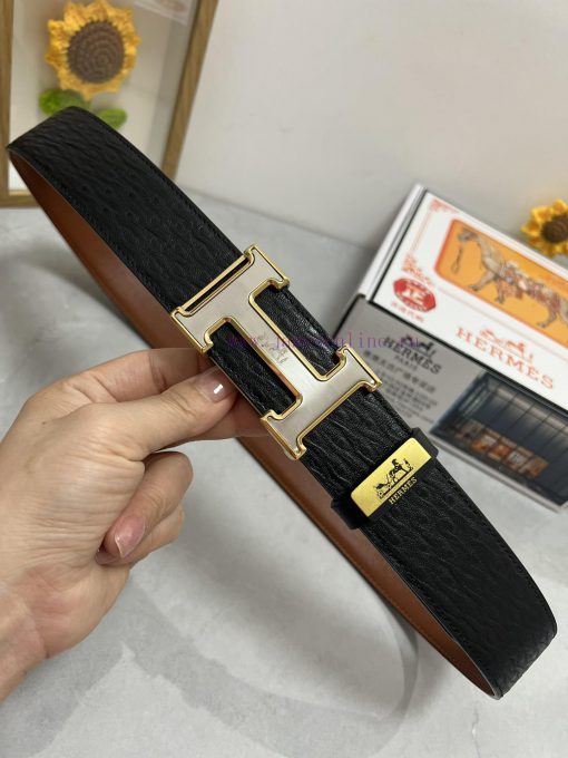 Hermes Hermès  Material: Leather Belt with 100% Head Layer. The leather belt is guaranteed t me6e4xhi - Image 5