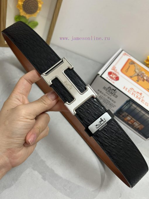 Hermes Hermès  Material: Leather Belt with 100% Head Layer. The leather belt is guaranteed t v5o406wn - Image 6