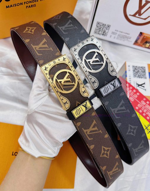 Belt LV Louis Vuitton's top tier replicaThe waistband is made of 100% cowhide, ensuring genu oegdsqak - Image 2