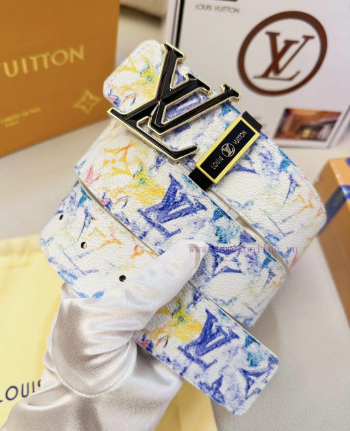 Belt LV Louis ReproductionThe waistband is made of 100% cowhide, ensuring a double-layer dia 22ee19cw - Image 3