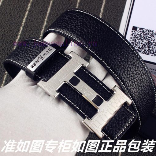 Hermes Her..mes️Identify and receive a punch as a giftMaterial: 100% head layer cowhide belt 7y7s3m49 - Image 5
