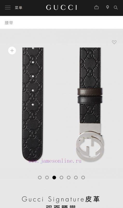 Return to original * ^ * ^ single quality with complete set of Guqi men's double-sided waist 4elc1lox