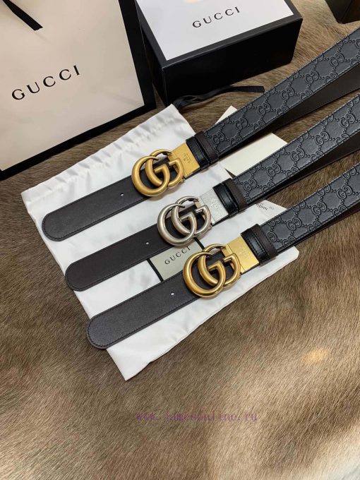 Return to original * ^ * ^ single quality with complete set of Guqi men's double-sided waist a1bqgrgw - Image 9