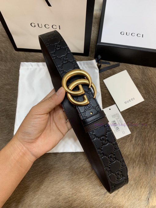 Return to original * ^ * ^ single quality with complete set of Guqi men's double-sided waist 30nv8as1 - Image 10