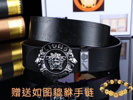 Belt Versace Ver…️Belt made of 100% head layer cowhide, double-sided lychee pattern, ensurin wsej5wbs